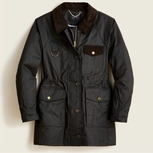 J. Crew Waxed Utility Jacket with Corduroy details